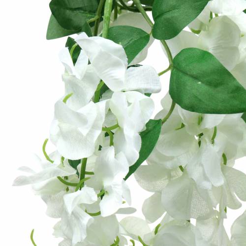 Floristik24 Garland wisteria white 175cm 2pcs
