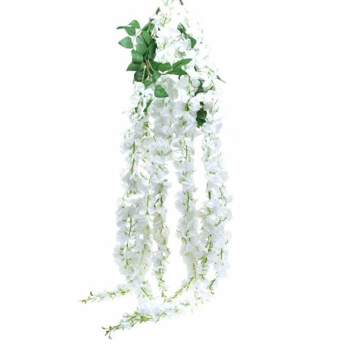 Floristik24 Garland wisteria white 175cm 2pcs