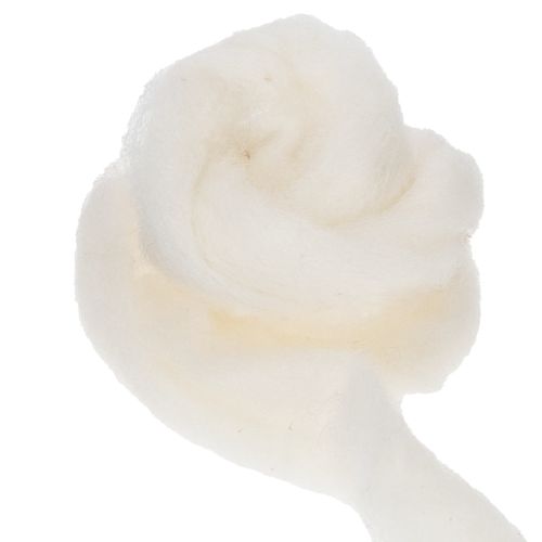 Product White wool ribbon, 2m, decorative wool for crafting &amp; wrapping