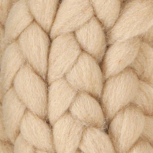 Floristik24 Wool felt decorative wreath for hanging light brown Ø25cm W4cm