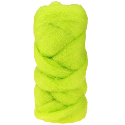 Wool cord wool wick felt cord green wool lime 5cm 10m