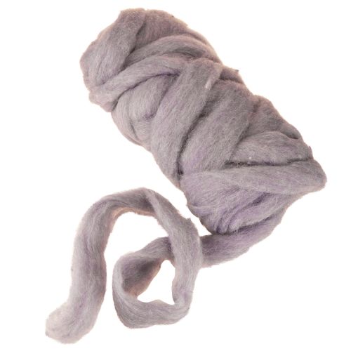 Product Light purple wool ribbon, 10m, decorative wool for floristry & crafts