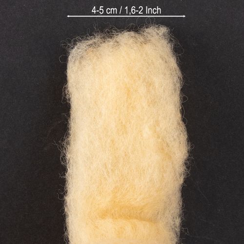 Product Wool ribbon, cream orange, 10m wool for wreaths &amp; arrangements