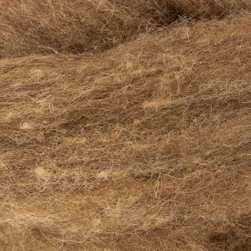 Product Decorative brown wool, 2m felted wool for crafts &amp; floristry