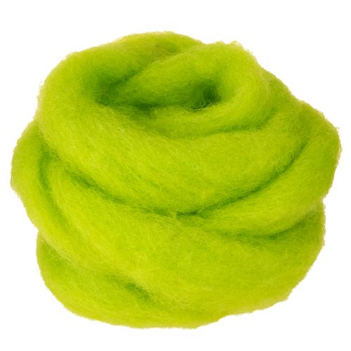 Floristik24 Soft felted wool for decorative designs and seasonal arrangements, 2m green