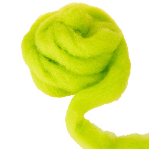 Product Soft felted wool for decorative designs and seasonal arrangements, 2m green