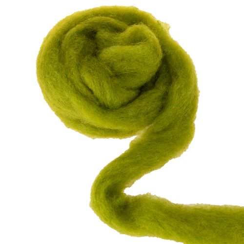 Product Wool wick Soft felted wool for decorative designs and seasonal arrangements 2m Green