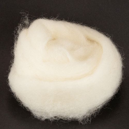 White wool ribbon, 2m, decorative wool for crafting &amp; wrapping