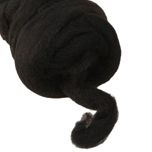 Floristik24 Wool Lunte Lunte Waterproof Wool Colorfast Black 10m
