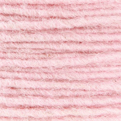 Floristik24 Wool cord pink 3mm 100m