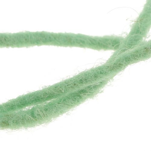 Floristik24 Wool cord mint green 3mm 100m