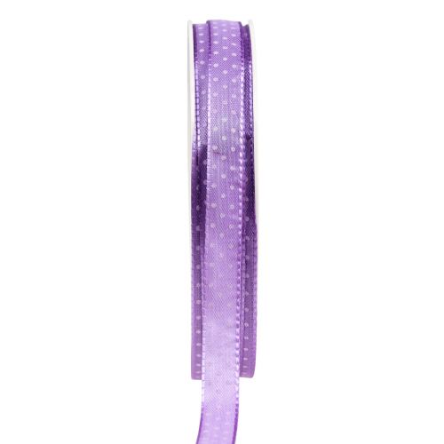 Product Gift ribbon dotted decorative ribbon purple 10mm 25m