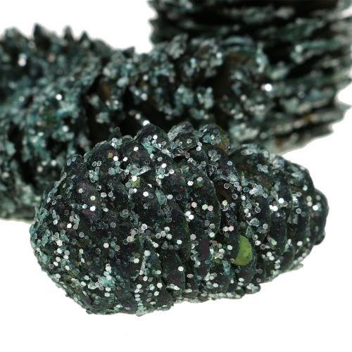 Floristik24 Cones mix green iced 200g