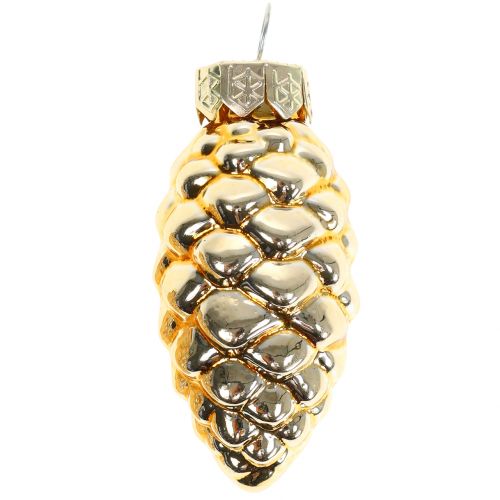 Product Cone Mix made of Glass Gold 5cm 14 pcs