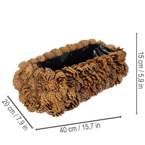 Rectangular planter box for