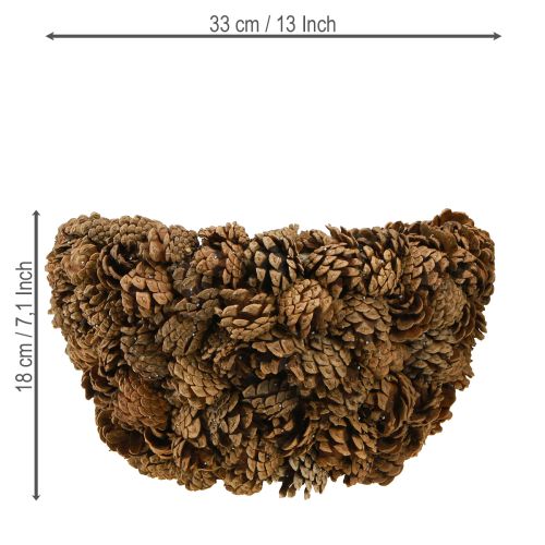 Product Cone basket plant basket pine cones natural Ø33cm H17cm
