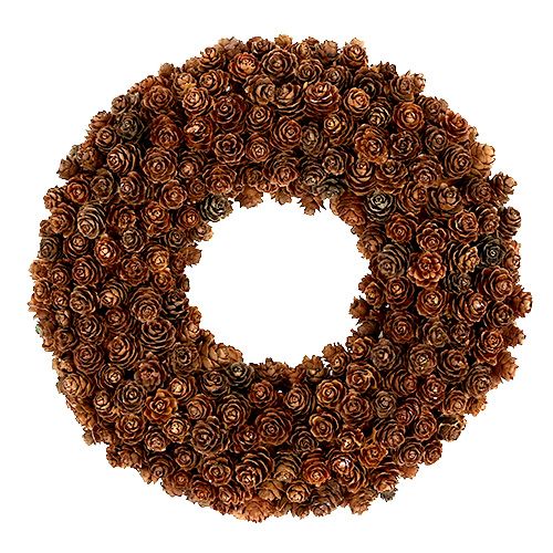 Floristik24 Cone wreath made of alder cones Ø27cm natural