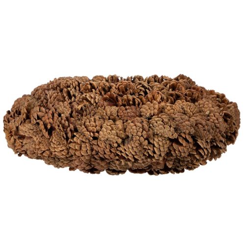 Round pine cone pot as a