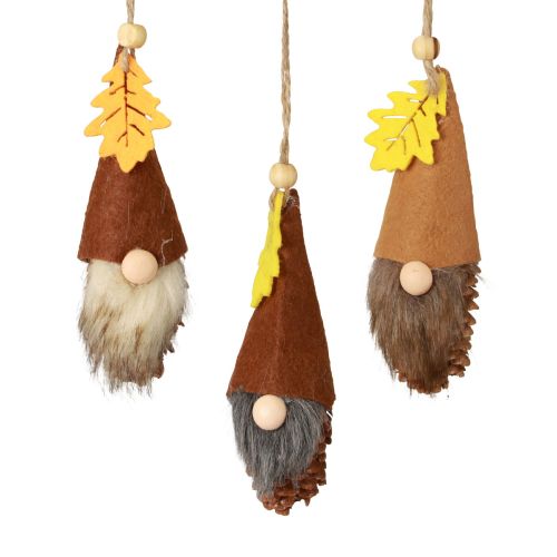 Product Cone gnome pendant gnome decoration autumn gnome H10cm 6 pcs