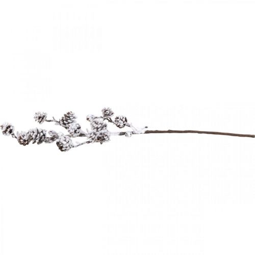 Product Christmas branch decorative branch cone branch snow-covered 72cm