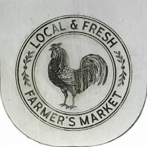 Floristik24 Magazine Rack Wood Metal Vintage Rooster 36×23×40cm