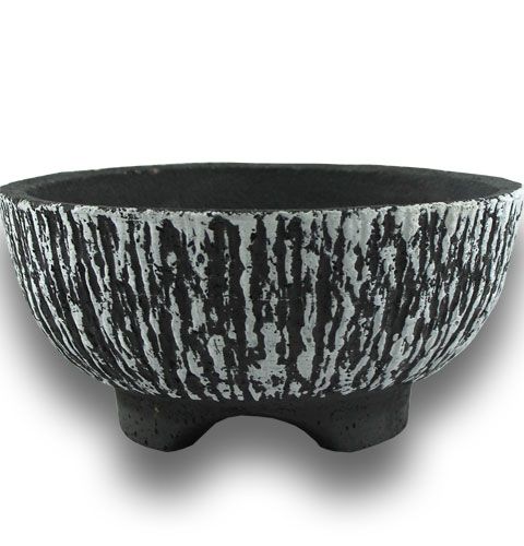 Floristik24 Cement bowl round Ø30cm bark