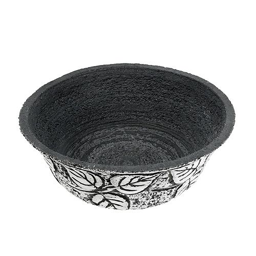 Floristik24 Cement bowl round Ø30cm leaf
