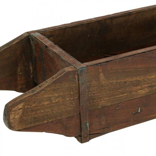 Floristik24 Vintage wooden box planter brick shape wood 42×14.5cm