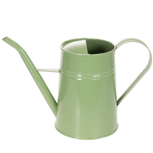 Vintage metal indoor watering can, mint green, 1.7L, decorative vase, retro design, H23cm | Floristik24.ie