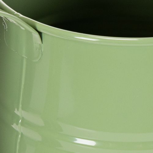 Vintage metal indoor watering can, mint green, 1.7L, decorative vase, retro design, H23cm | Floristik24.ie