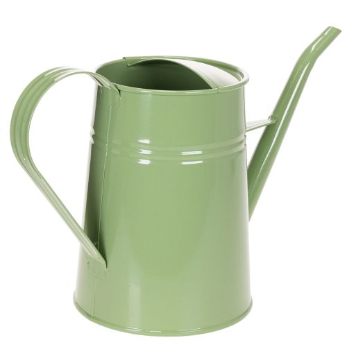 Vintage metal indoor watering can, mint green, 1.7L, decorative vase, retro design, H23cm | Floristik24.ie