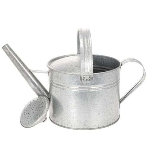Vintage zinc watering can, 27cm - planter for garden and patio, metal flower pot | Floristik24.ie
