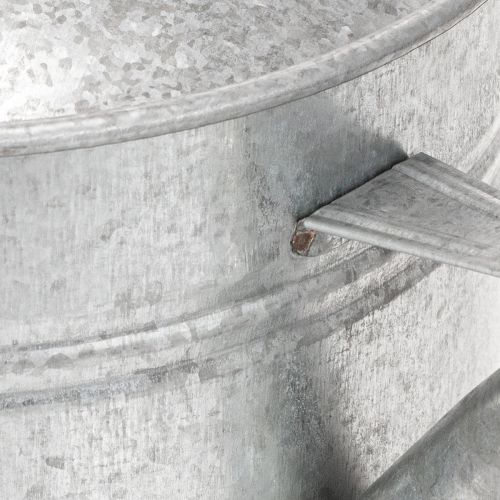 Vintage zinc watering can, 27cm - planter for garden and patio, metal flower pot | Floristik24.ie
