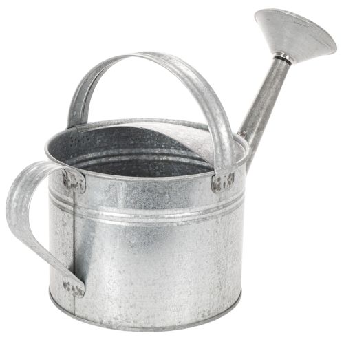 Vintage zinc watering can, 27cm - planter for garden and patio, metal flower pot | Floristik24.ie