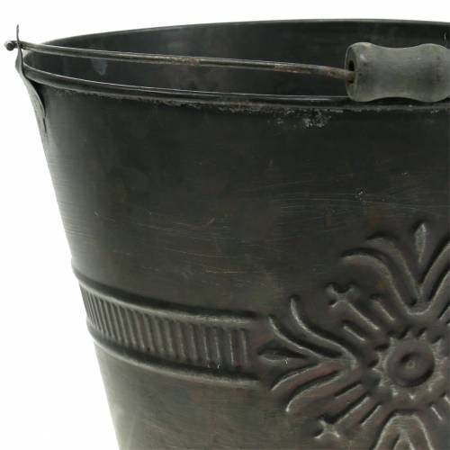 Product Decorative bucket antique zinc Ø22cm H19cm