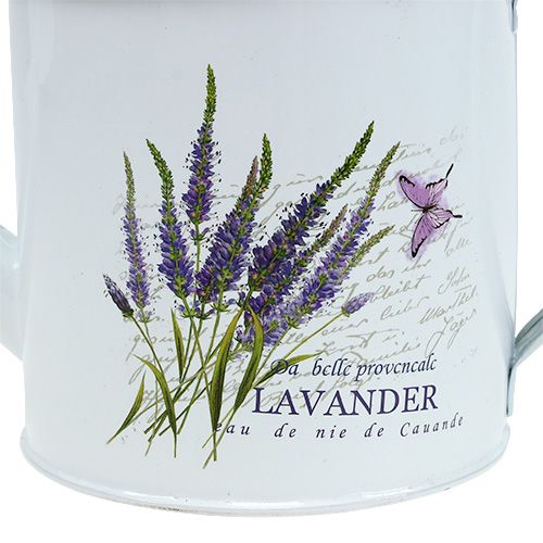 Floristik24 Zinc watering can Ø10.5cm H10cm with lavender