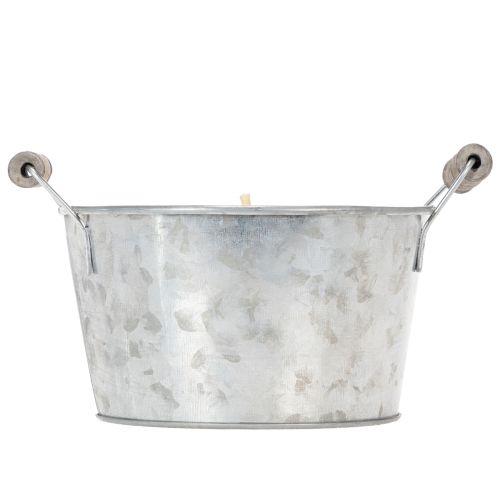 Product Citronella Outdoor Candle in Bucket: Atmospheric Lighting and Insect Repellent, 15cm