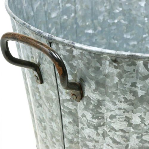 Floristik24 Decorative planter metal zinc Ø26.5/30.5/34.5cm set of 3