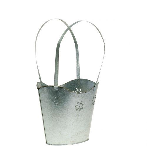 Planter bag made of zinc H25.5cm