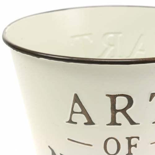 Product Flowerpot Zinc Art of Nature Cream Ø17.5cm H15cm