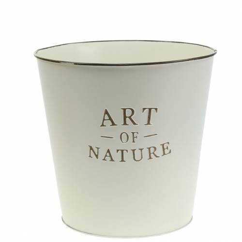 Product Flowerpot Zinc Art of Nature Cream Ø17.5cm H15cm