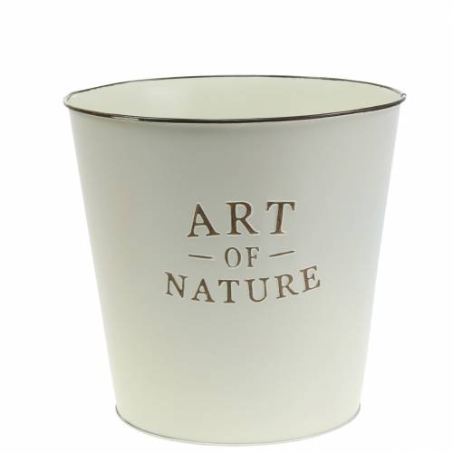 Product Flowerpot Zinc Art of Nature Cream Ø17.5cm H15cm