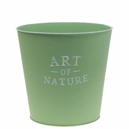 Product Flower pot zinc Art of Nature mint green Ø17.5cm H15cm
