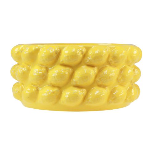 Product Planter lemon ceramic bowl planter yellow Ø26cm H12cm