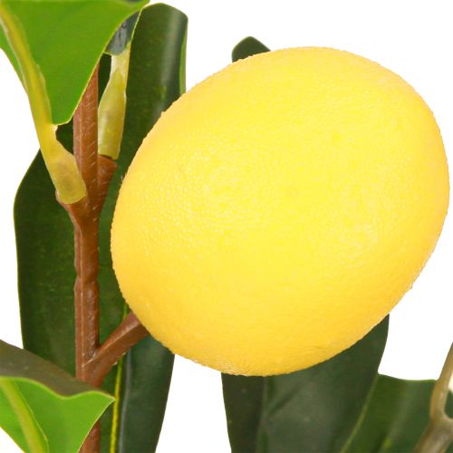Product Artificial Lemon Tree Decoration 28cm Plant Pot Green Yellow