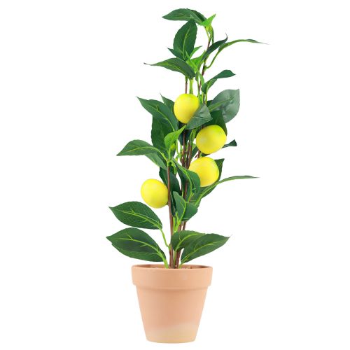 Floristik24 Lemon tree in a pot, artificial plant 42cm - Mediterranean decoration artificial tree