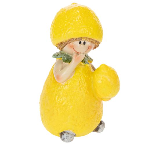 Floristik24 Lemon Child Figurines, Sweet Table Decoration for Summer in Vintage Style, Living Rooms and Balcony, 9cm, 3 Pieces