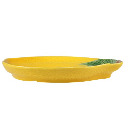Floristik24 Lemon plate decorative plate ceramic lemons yellow 20×16cm