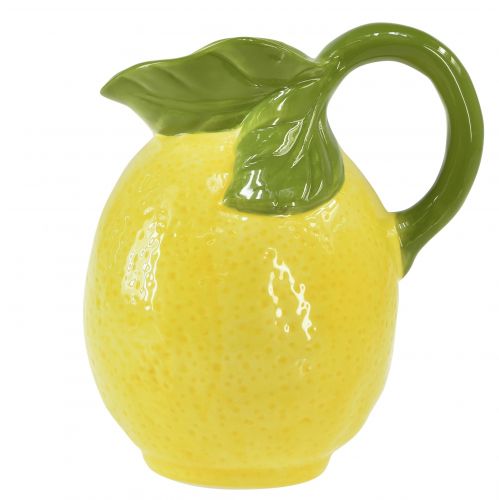 Product Lemon vase ceramic decorative jug lemons yellow H18.5cm