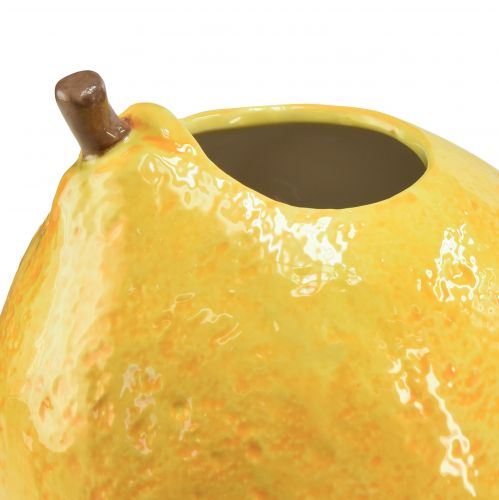Product Lemon Vase Ceramic Vase Lemons Yellow Mediterranean H19cm